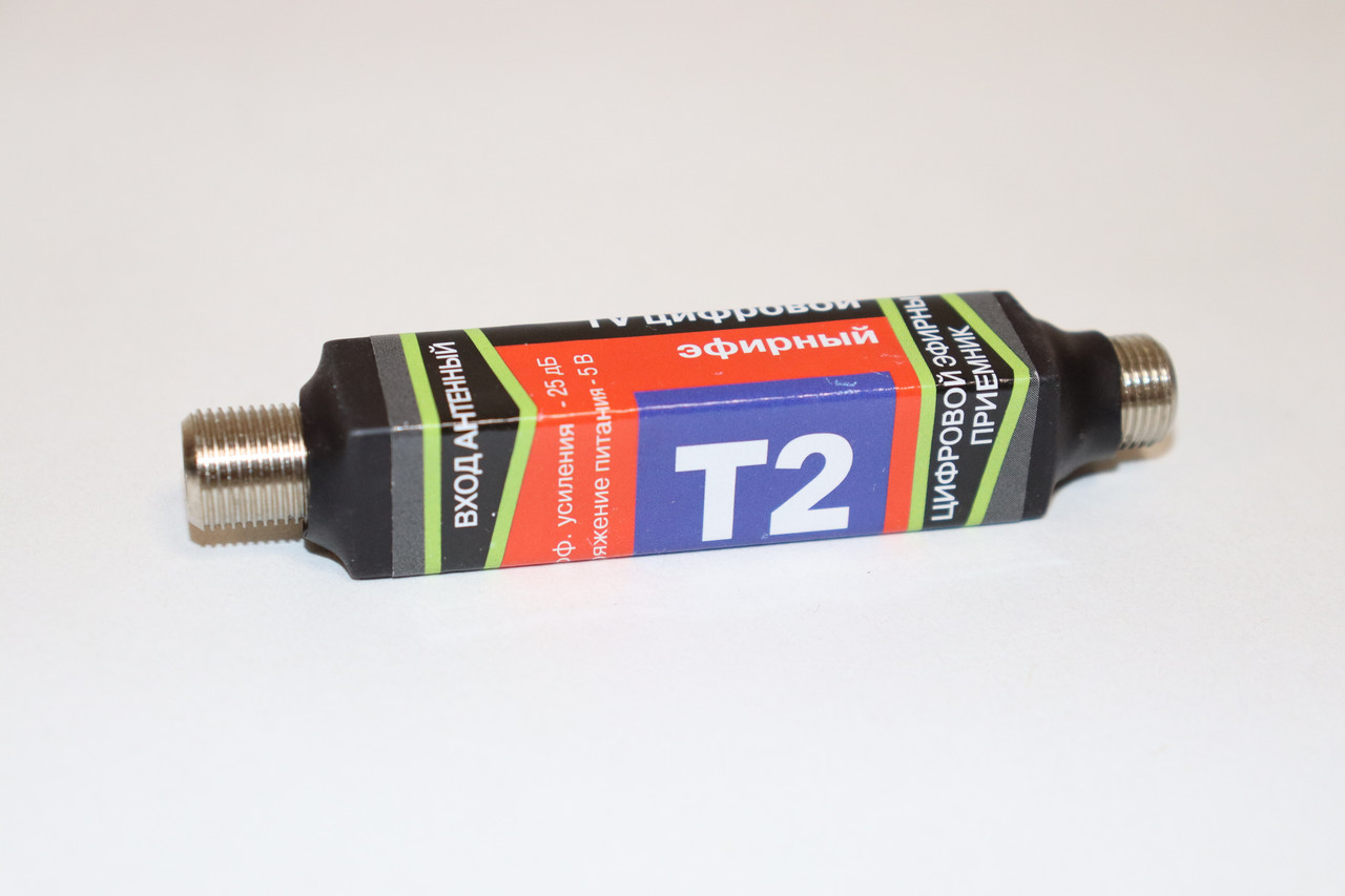 Антенний підсилювач T2 ALN-1 (25 db, 5 V) метал