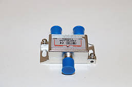 Сплітер 2-WAY Eurosky 5-2500MHZ, з проходом живлення, корпус метал