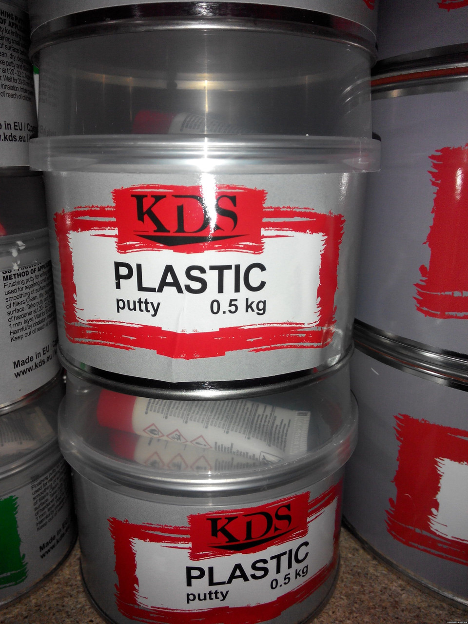 Шпатлевка KDS по пластику 0,5кг - фото 2 - id-p150792375