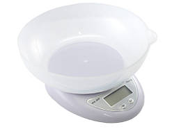 Ваги кухонні електронні до 5 кг, точність 1г, з чашею, Matarix MX-407