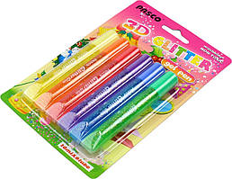 Клей з блискітками "Pasco" №F-019-06/3482 10мл (6шт)(1)(24)(144)