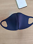 Багаторазова захисна маска для обличчя Fandy Standart2 3-х шаровий неопрен джинс чоловіча, фото 6