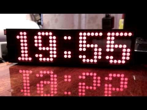 Світлодіодна матриця. Матричний модуль MAX7219. 4 сегмента 8х8 - червоний