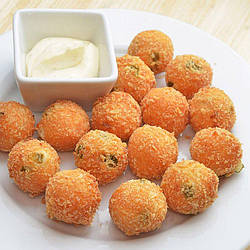 Закуска сирні кульки халапеньйо, фасування по 1 кг