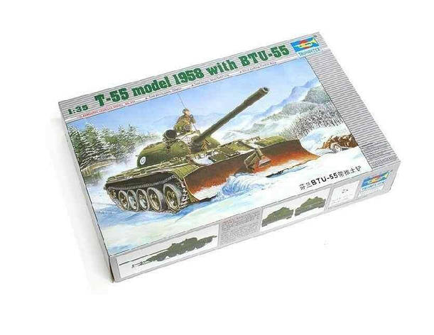 Радянський танк Т-55, модель 1958 р. з БТУ-55. 1/35 TRUMPETER 00313, фото 1