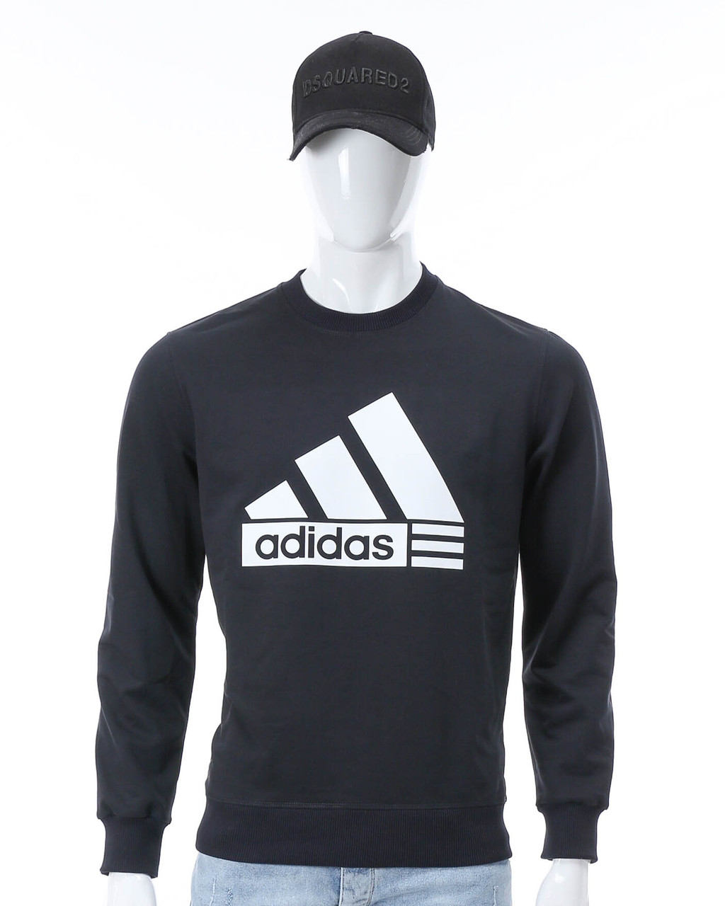 Світшот чоловічий т синій ADIDAS з лого DBLU XL (Р) 20-102-002