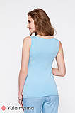 Майка для вагітних та годування TILLA NR-20.043, блакитна, розмір S, фото 4