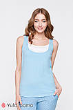 Майка для вагітних та годування TILLA NR-20.043, блакитна, розмір S, фото 5