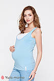 Майка для вагітних та годування TILLA NR-20.043, блакитна, розмір S, фото 2