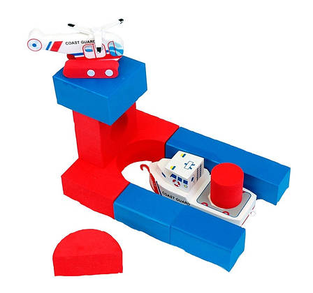 Плаваючі блоки для ванної Just Think Toys Човен і вертоліт (22091), фото 2