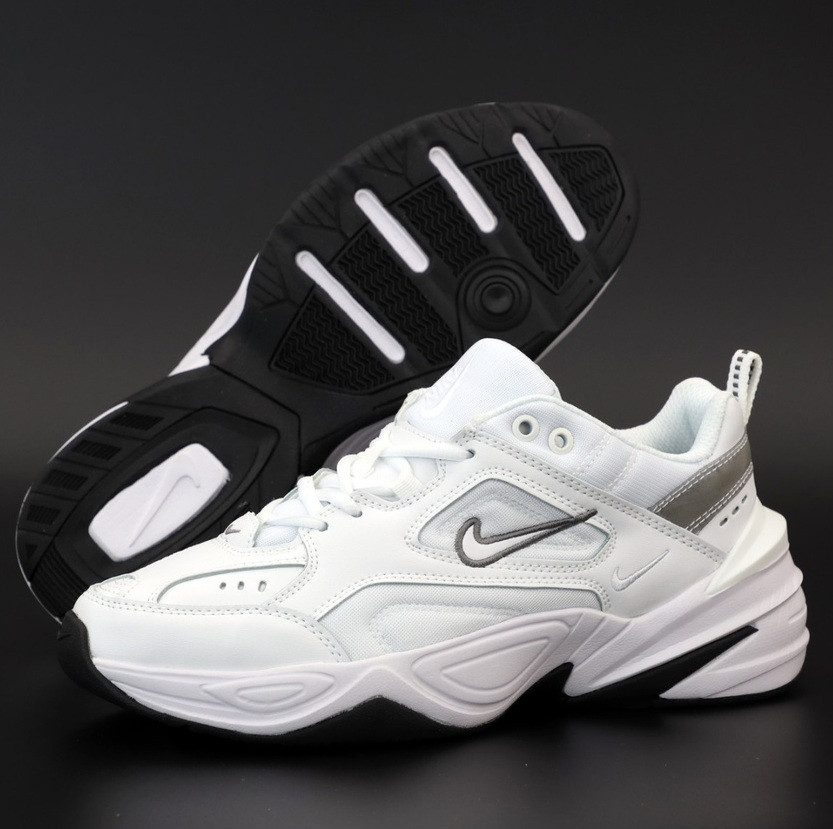 Чоловічі кросівки Nike M2K Tekno White Black 41-45р. Живе фото. топ, фото 1