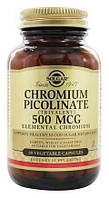 Chromium Picolinate 500 mcg Solgar, 60 капсул