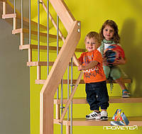 Перила и ограждения лестниц для детских садов из нержавейки