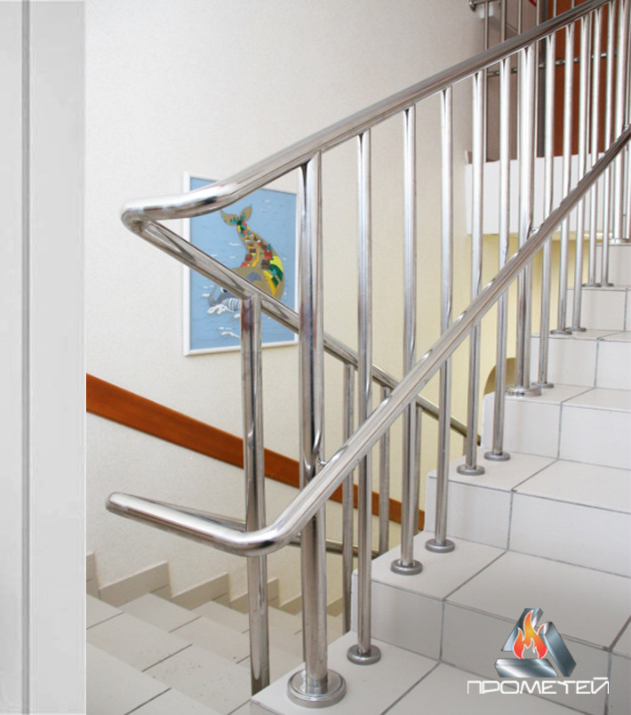 Перила и ограждения лестниц для детских садов из нержавейки - фото 7 - id-p938429821