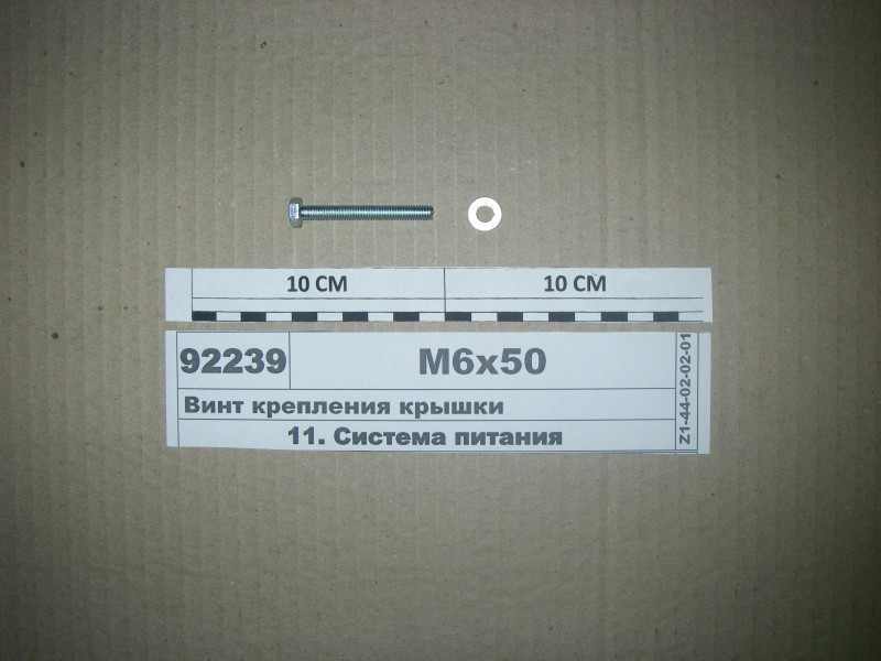 Гвинт кріплення кришки М6х50