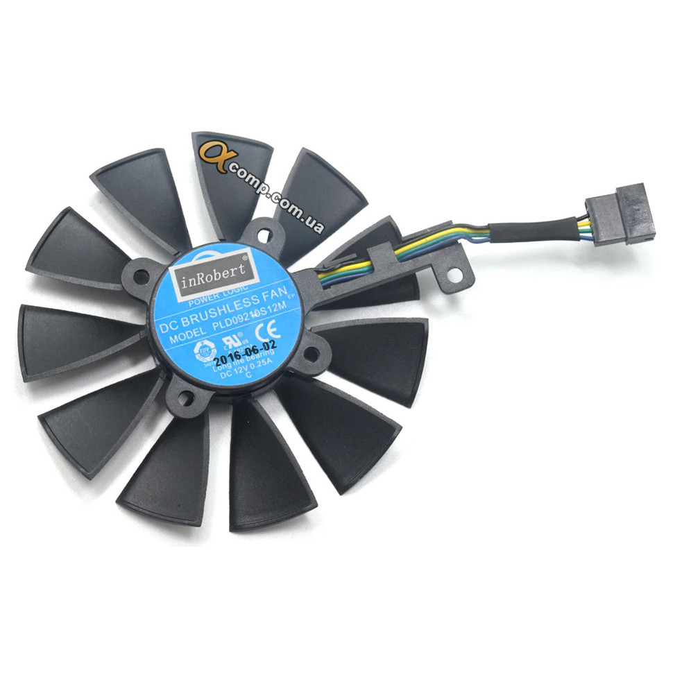 Кулер для Видеокарты 87mm Asus Strix PLD09210S12M (5-pin•12V•0.25A ...