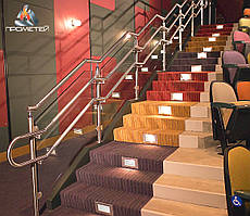 Перила та огородження сходів з нержавіючої сталі для дитячих театрів
