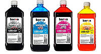 Чернила BARVA для Epson L200, L100, L120, L110, L1300, L300, L312, L132 комплект 4х1кг, (I-BAR-E-L100-1-4)