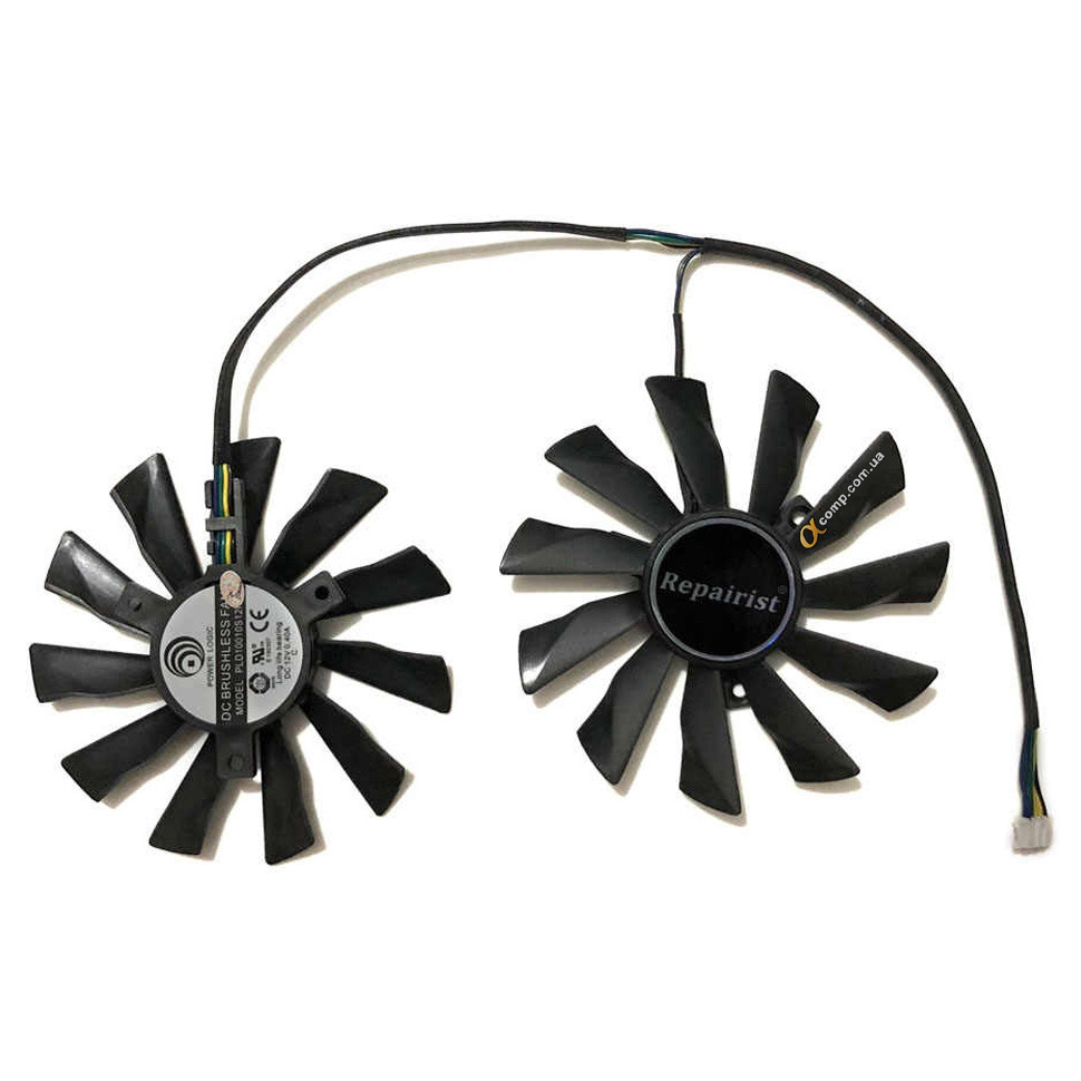Кулер для відеокарти PLD10010S12HH 95 mm 4-pin•12V•0.40A (1 пара)