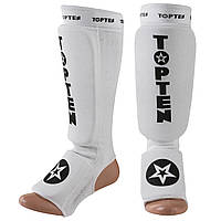 Защита ноги TopTen, эластан, белый, липучка, размер S, M, L, XL, mod. 1225TTW