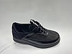 Чорні туфлі на шнурівці. Маленькі розміри (33 - 34)., фото 5