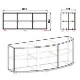 Тумба під ТВ Плазма-2 дуб сонома Компаніт (129х51х41 см), фото 3