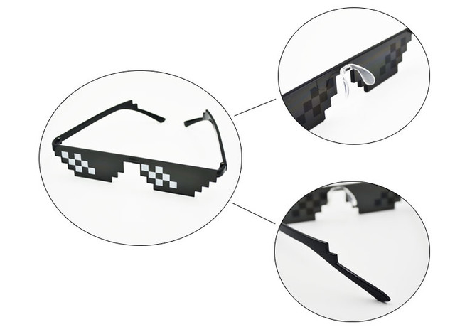 Пиксельные солнцезащитные очки Deal With It 8 бит размеры