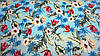 Тканина літній стрейч-котон блакитного кольору "Райський острів", фото 2