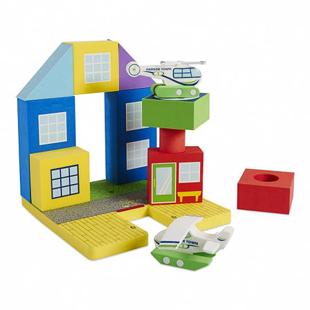Плаваючі блоки для ванної Just Think Toys Набір Аеропорт (22088), фото 2