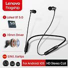 Бездротові навушники Lenovo HE05 IPX5 управління голосом Bluetooth 5,0, оригінал (Чорний), фото 4