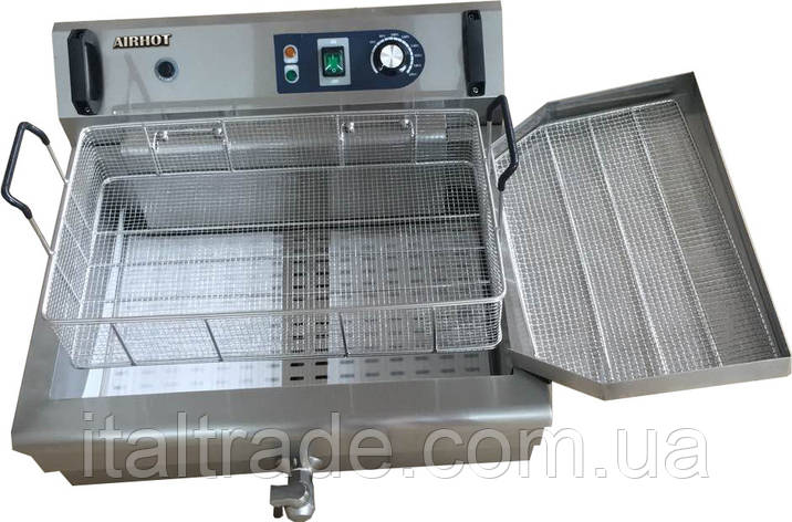 Чебуречниця однопостова Airhot EC6 об'ємом 20 л з краном, фото 1