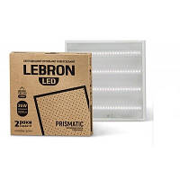Світлодіодна LED панель 36Вт LEBRON Prismatic 36W Панель накладна призматик До 4100