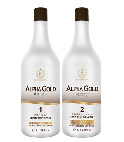 Нанопластика для волосся Alpha Gold ESK Professional, набір 2х1000 мл