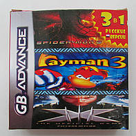 3 в 1 Spider-Man 2, Rayman 3, X-Men - The Official Game  Game Boy Advance (GBA)