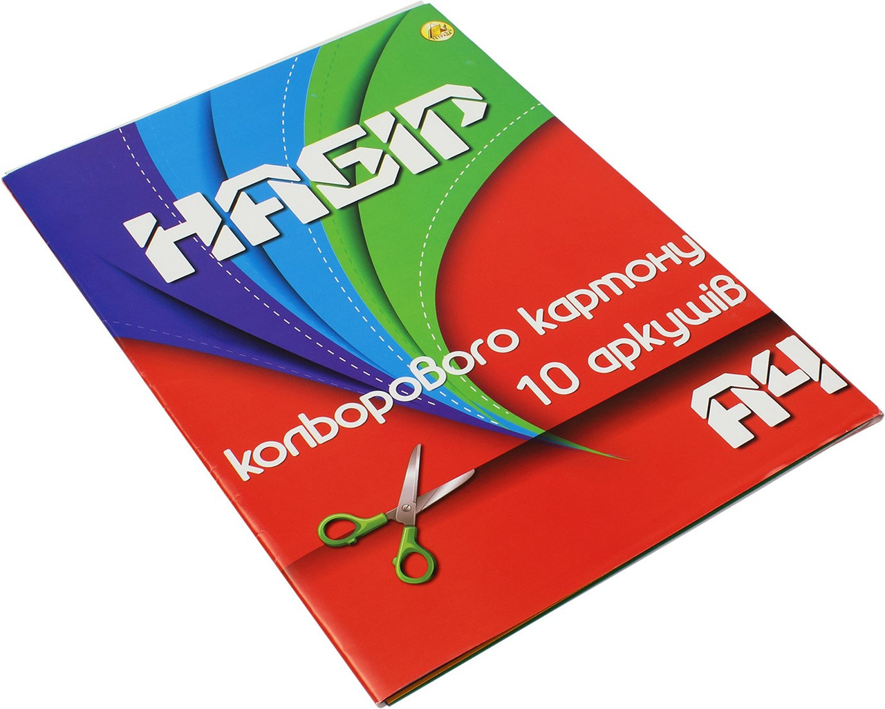 Картон кольор. A4 10арк./Тетрада/(25)