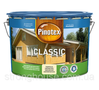 Pinotex Classic Lasur 10 л деревозахистний лак Пинотекс Класик Лазур
