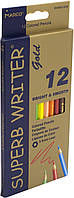 Олівці кольор. 12 кольор. "Marco" Gold №E4100G-12CB(12)(240)