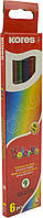 Олівці кольор. 6 кольор. "Kores" №K93306 трикут.(8)
