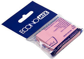 Блок/зам. липк. краєм 38х50мм 100арк. рожевий "Economix" №E20930-09(12)