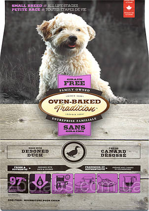 Корм Oven Baked Tradition для собак мелких пород с уткой | Oven Baked Tradition Grain Free Dog Duck 1 кг, фото 1
