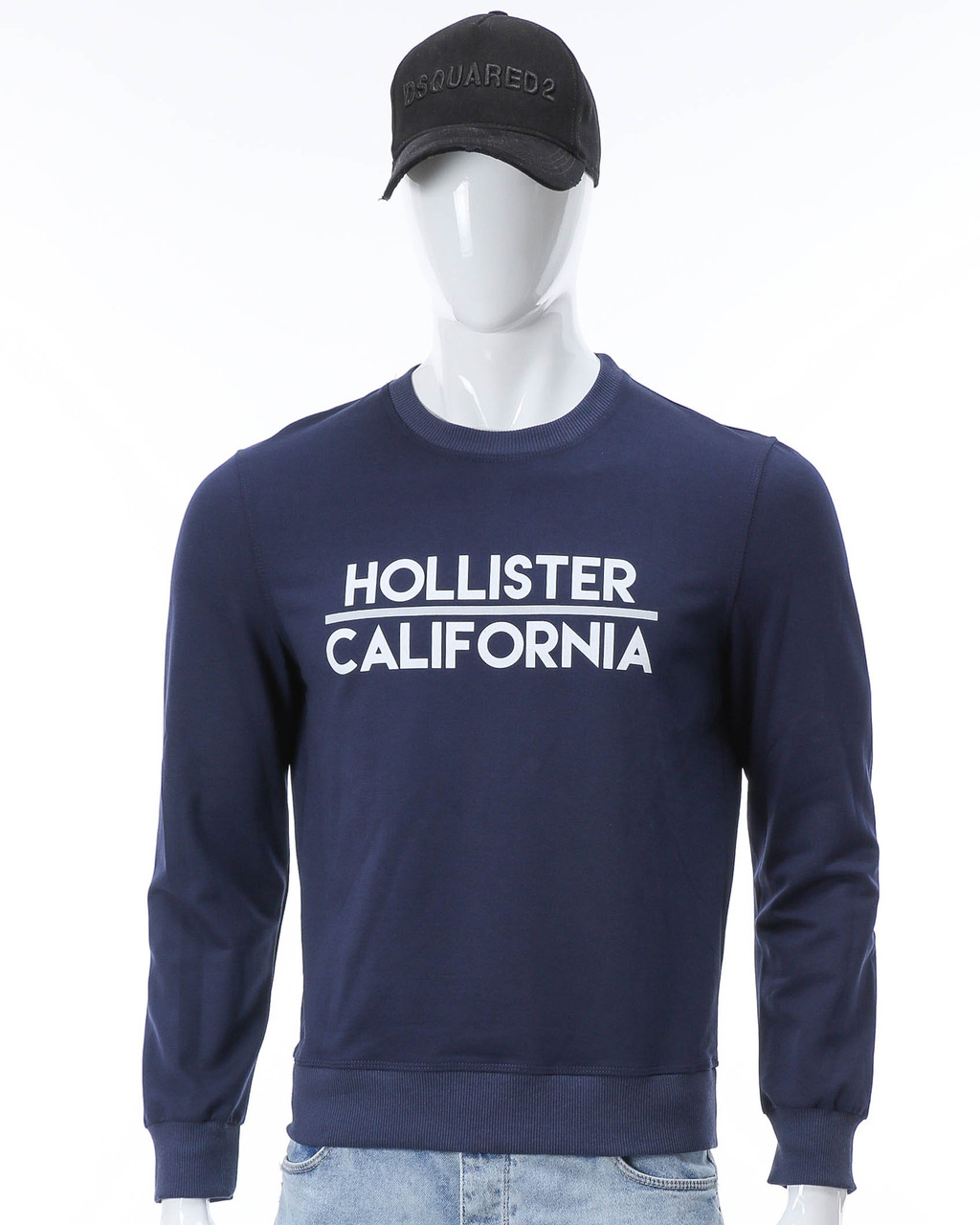 Світшот індиго HOLLISTER з лого IND M(Р) 18-220-002