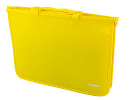 Портфель "Economix" №E31630-05 B4 пласт. 2від. на блиск. (жовтий)(1)(20)