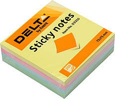 Блок/зам. липк. краєм 75х75мм 250арк. пастель куб "Delta by Axent/Axent" №3350(1)(10)