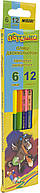Олівці кольор. 12 кольор./6 шт "Marco" №1011-6СВ Пегашка(24)(480)