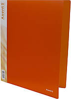 Папка "Axent" №1207-25-А A4 на 2кільця d-25мм (помаранчева)(1)(10)