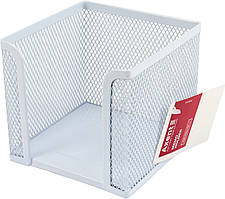 Куб для паперу "Axent" №2112-21 10х10х10см метал. білий(12)