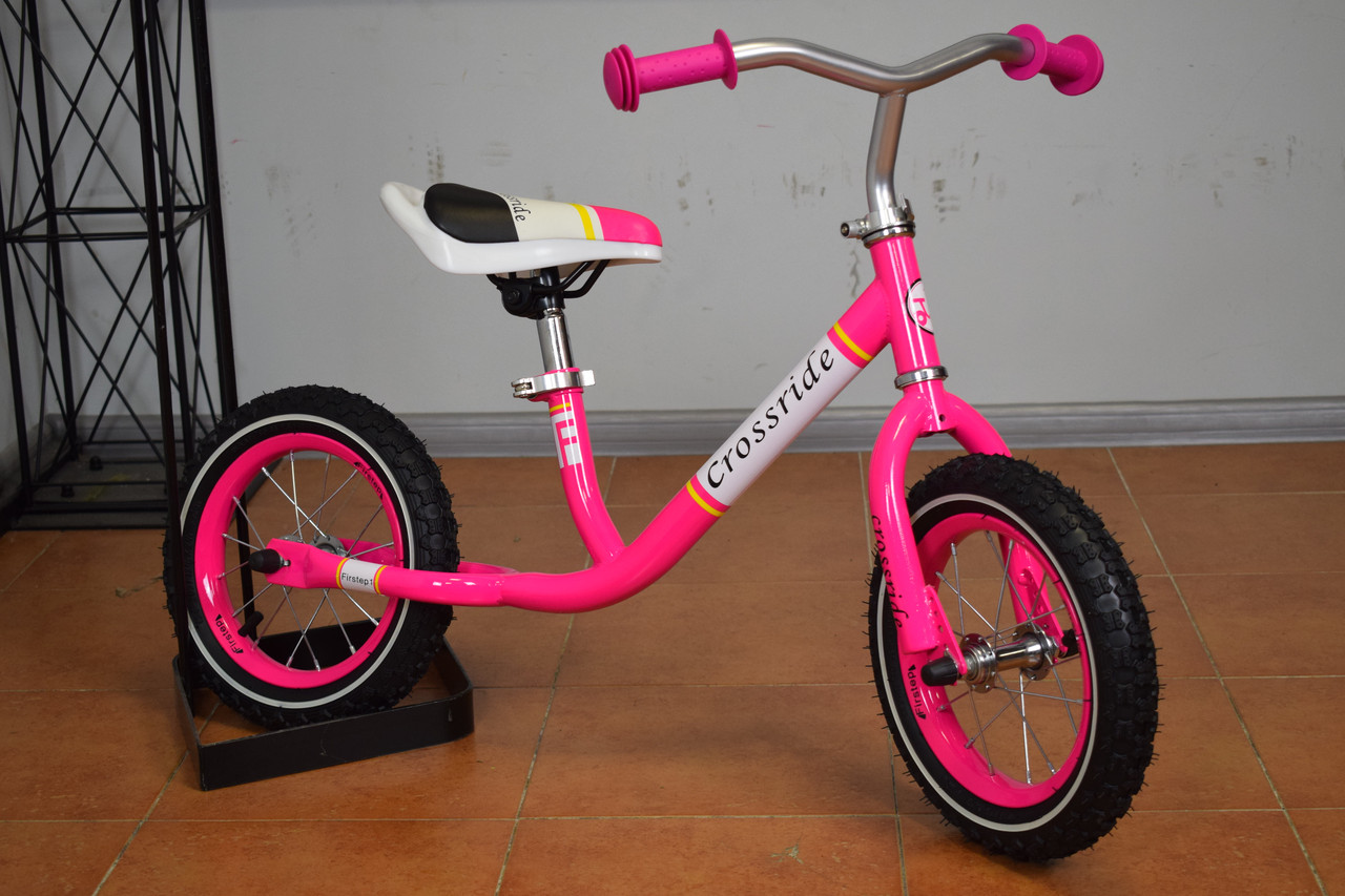 Беговел 12" Crosride Firstep 1 (Ardis) рожевий