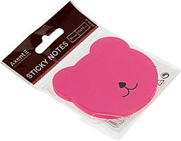 Блок/зам. липк. краєм 70х70мм 50арк. "Axent" Bear №2444-01-A(24)