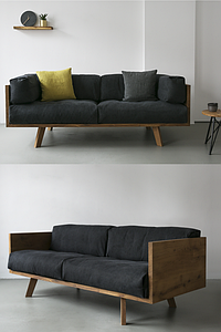 Диван "Принт", диван лофт, м'який диван, диван для дому, офісу, кафе, диван, дерев'яний
