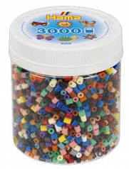 Намистини для термомозаїки 3000 шт 22 кольори 5мм в баночці Hama (209-67)